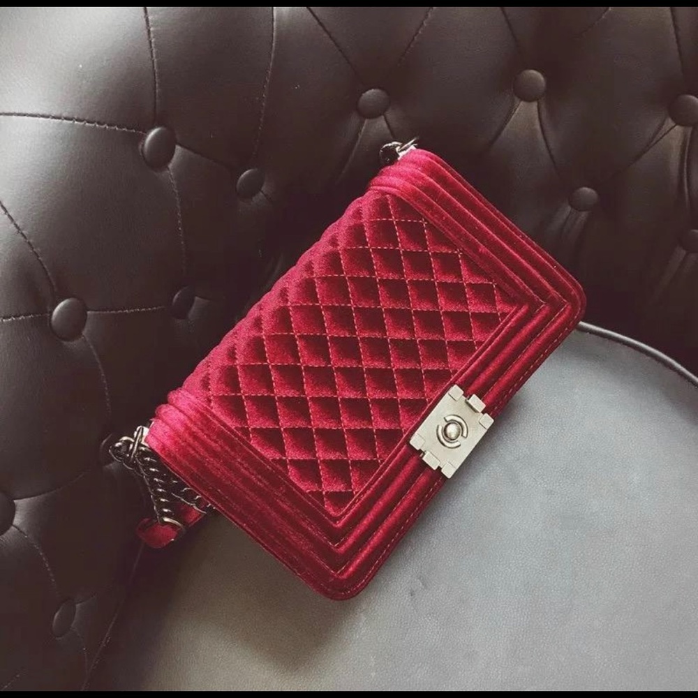 Wine crossbody handbag
